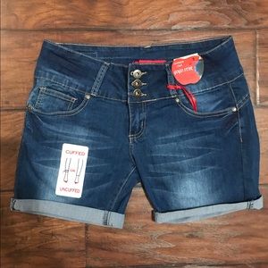 High-Rise Jean Shorts
